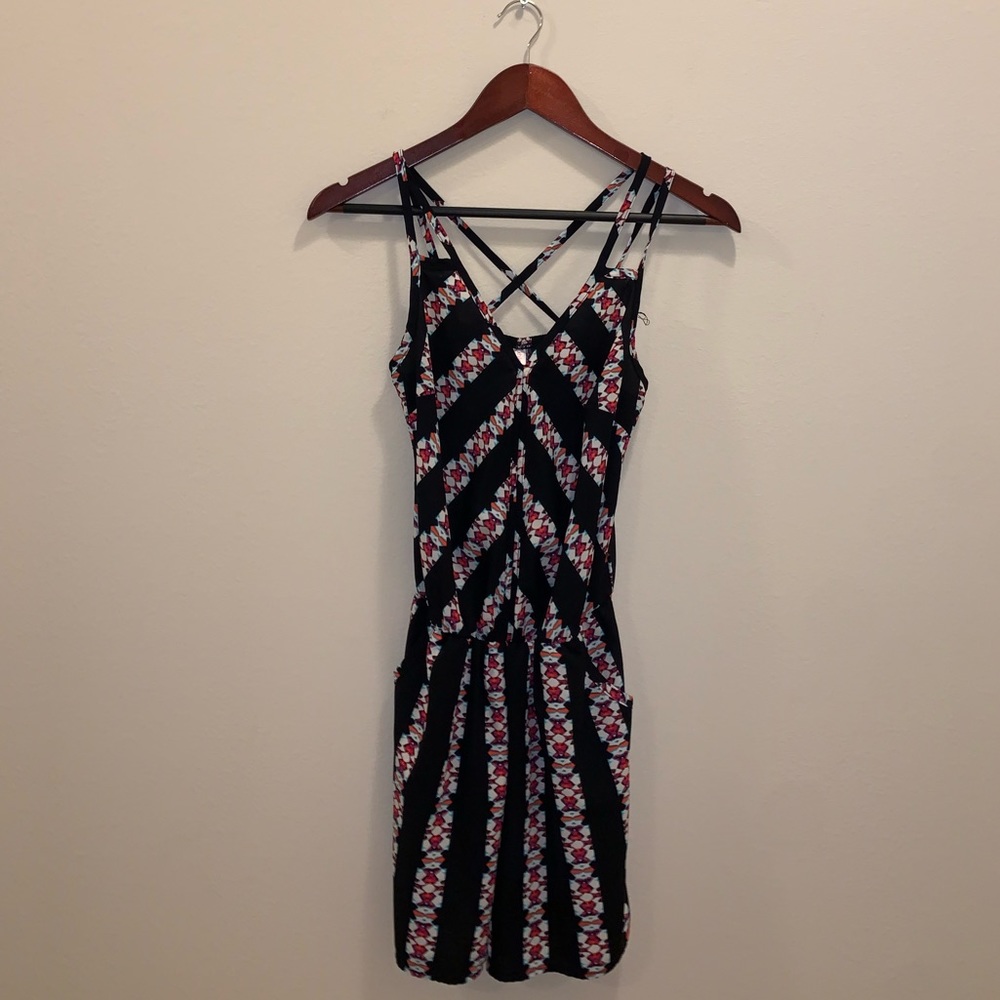 Xhilaration Black & Red Romper size XS - Picture 2 of 10